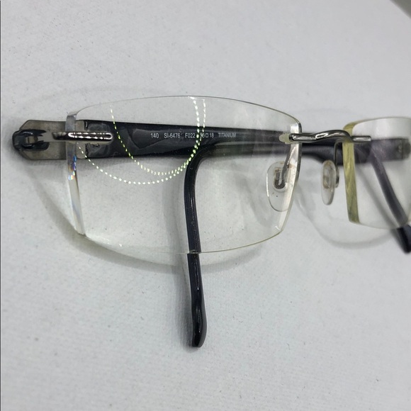 Stepper SI-6476 F022 Men Navy Rimless Titanium Glasses Frames ONLY 55-18-140 - Picture 2 of 2